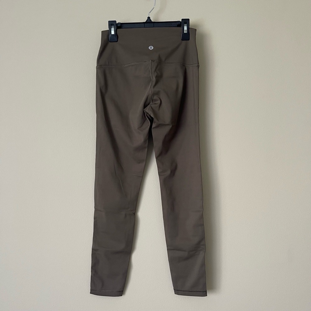Leggings‎ Womens Olive Green High Waist Panelled Athleisure Workout Yoga - Picture 3 of 5